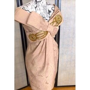 Marchesa Notte,Soft Rose Brocade Stunner,Excellent Condition,Size 8